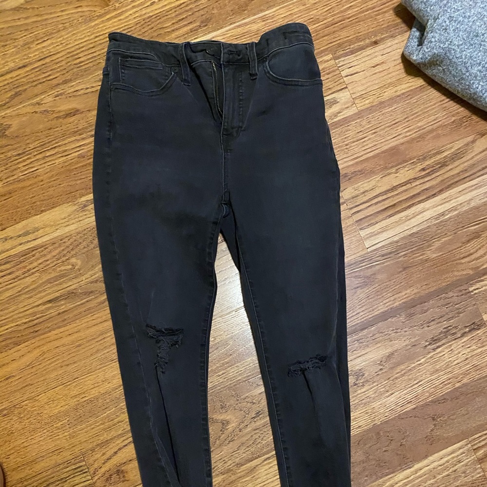 Black Madewell Skinny Jeans